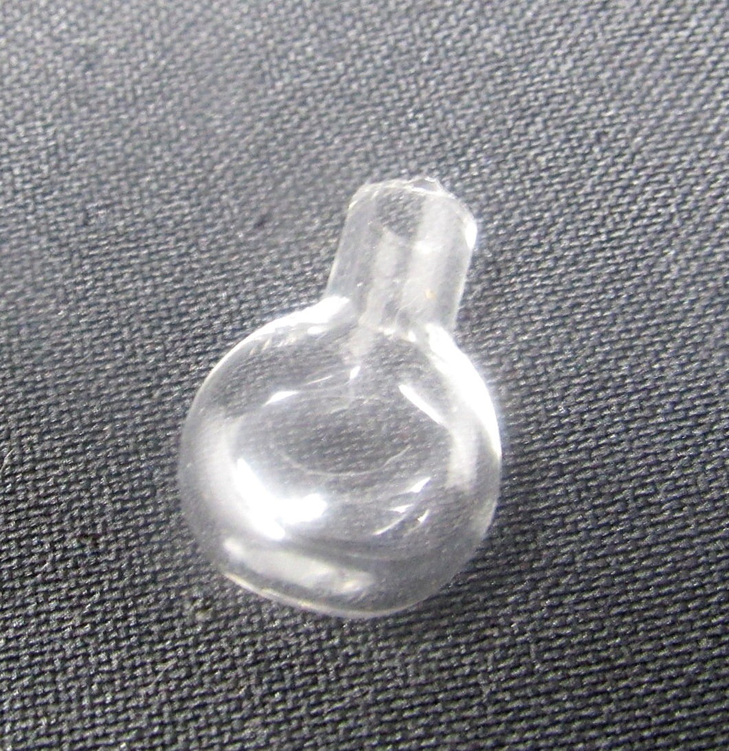 Bottle Flask Clear Glass Vial 1inch Charm Cremation Ashes US Seller T