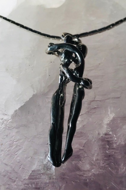 Male Gay Bodies M&M 925 Pendant Pride LGBTQ Hanging Around Together by JKL 169