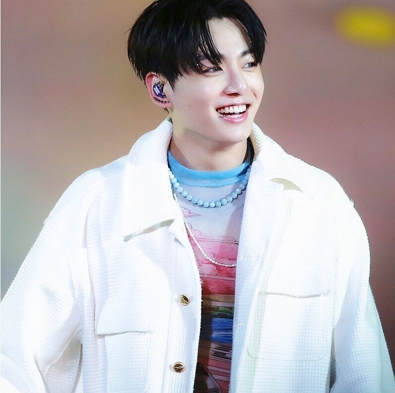 BTS Jungkook Half & Half Agate & Pearl Necklace Unisex Adult Teenagers