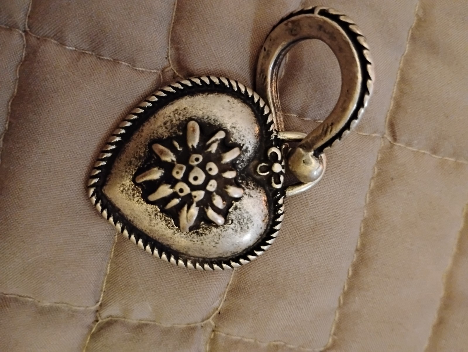 Fashion Jewelry, Germany, Edelweiss Scarf Holder unique