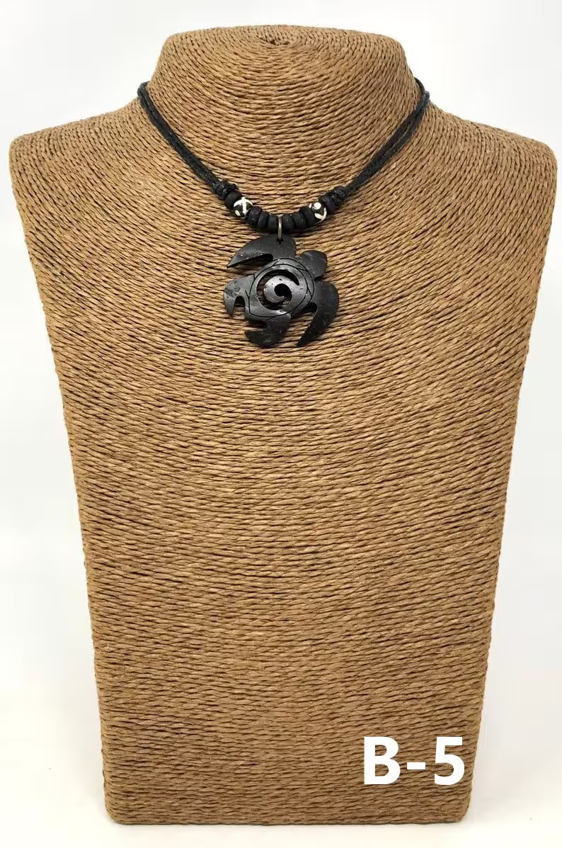 Sea Turtle Pendant Necklace Adjustable Cord Unisex Multiple Styles 17-28 Inch