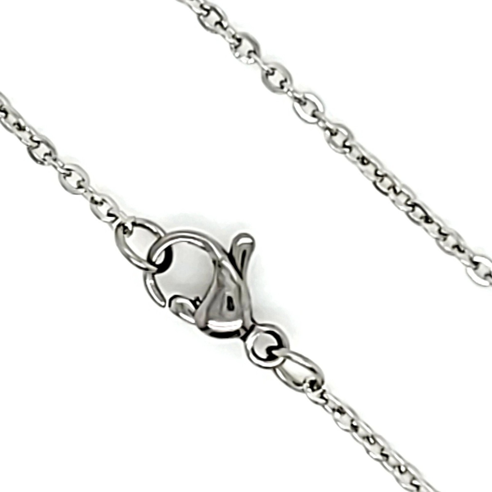 Cable Chain 1.6mm Womens Stainless Steel Necklace 15-24-inch