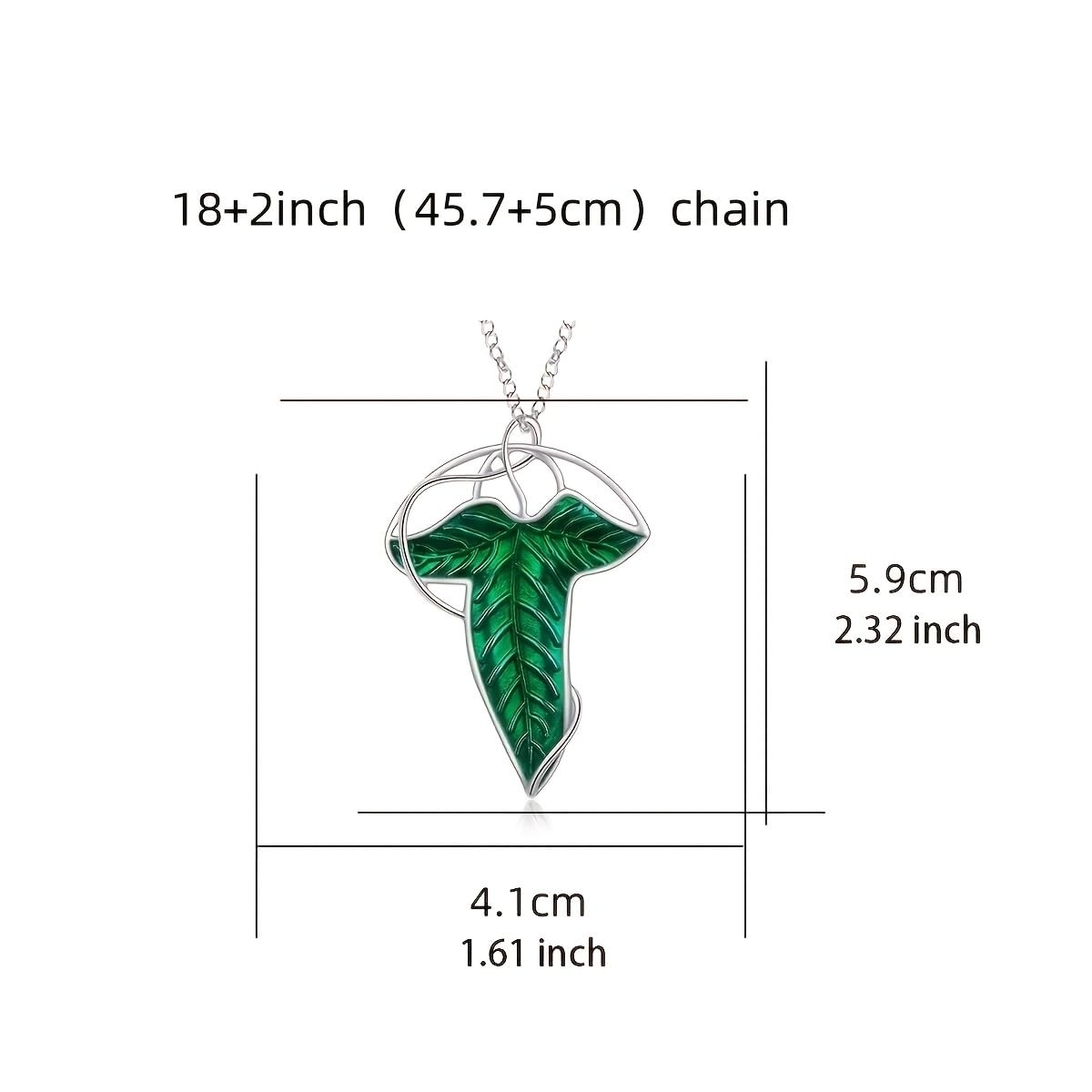 LIWWEC Arwen Evenstar Pendant Necklace, Lord of The Rings 18 Inches, Silver