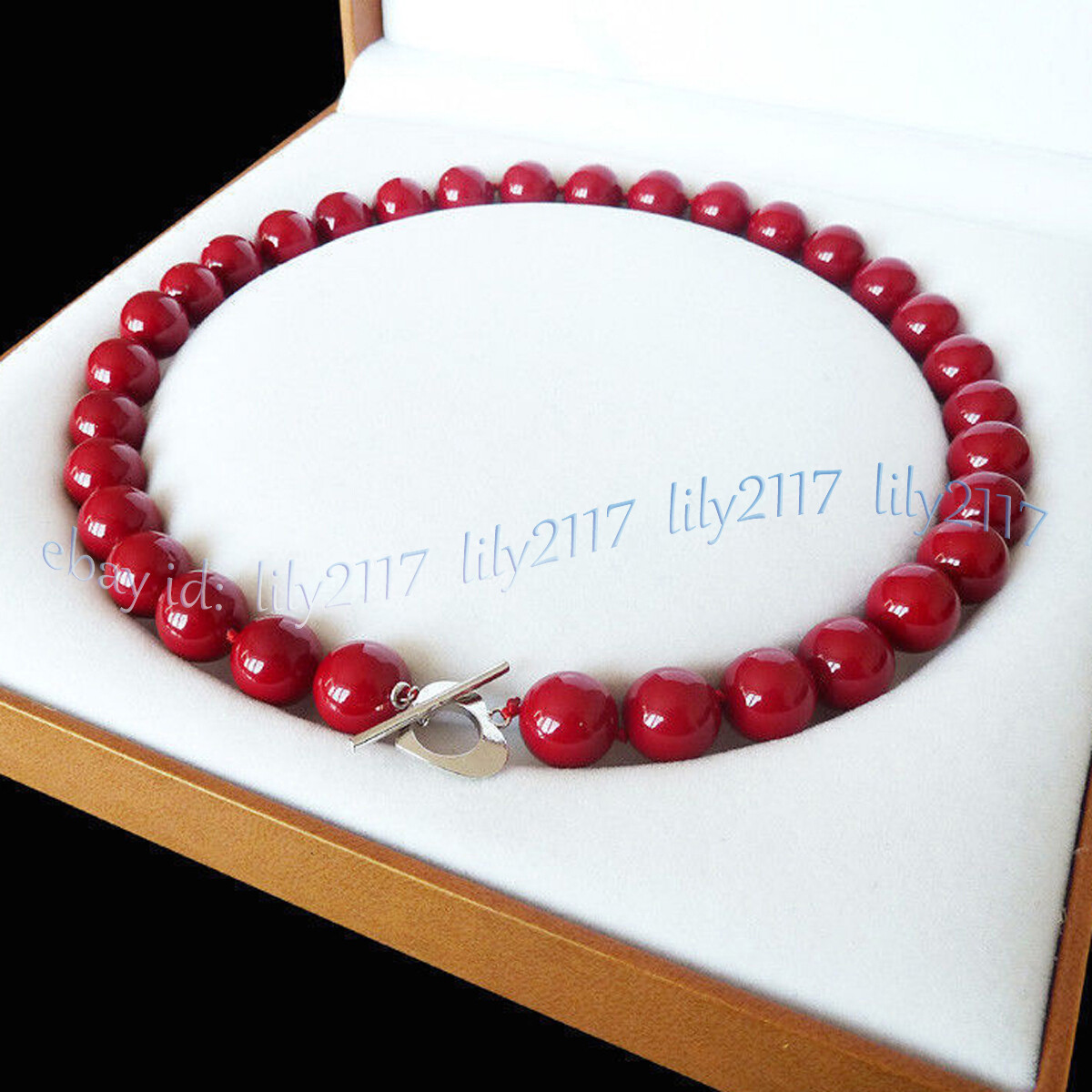 19” Beauty 8/10/12/14mm Multicolor South Sea Shell Pearl Round Beads Necklaces