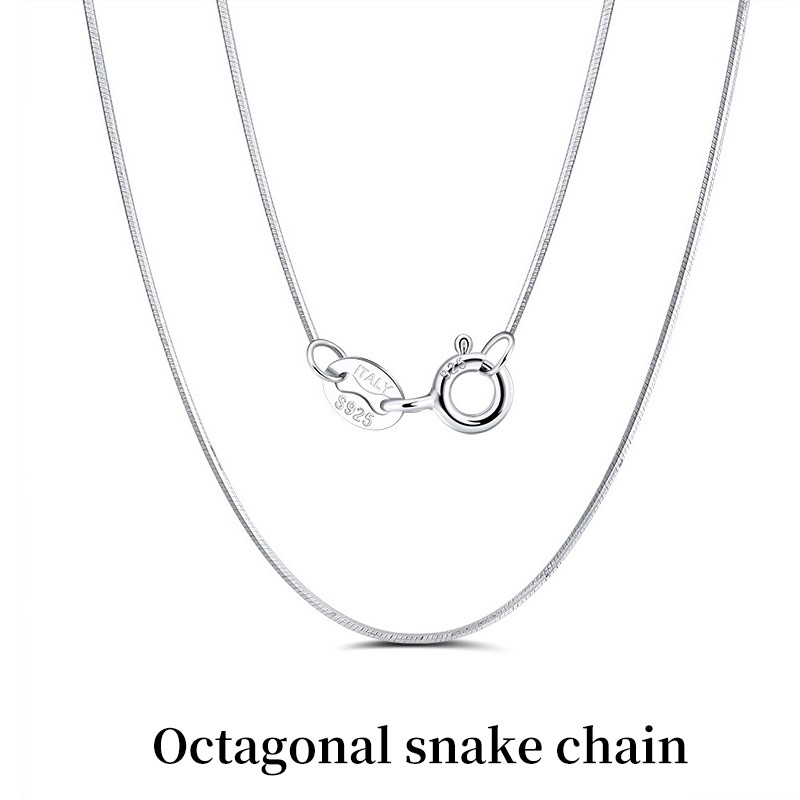 925 Silver Plated Chain Necklace, Multi-Style, Lengths, Layering, Gift for Women