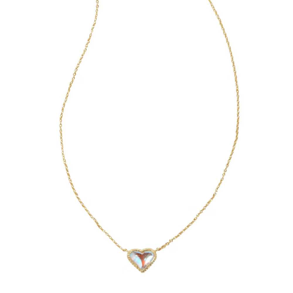 Kendra Scott Anna 14K Gold Over Brass Pendant Necklace – Dichroic Glass