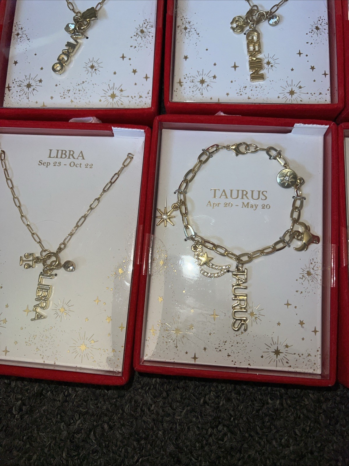 Zodiac ARIES Signs Pendant Jewelry Chain Necklace Bracelets Mixed Lot 10 NIB