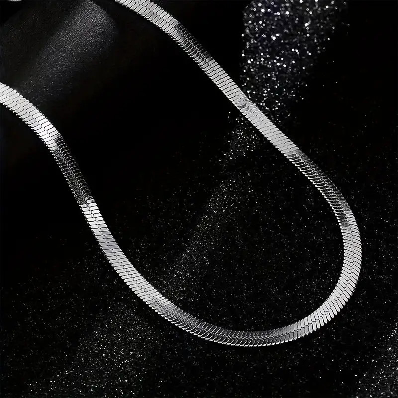 Men Women Stainless Steel Snake Chain Necklace 18-24 Inch Solid Jewelry Gifts