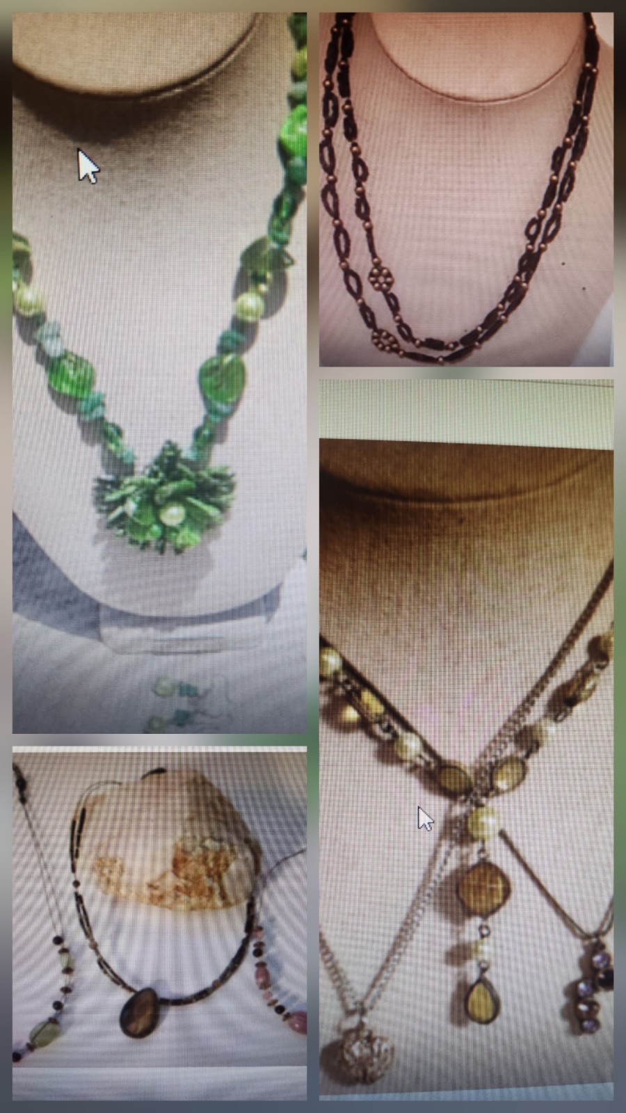 Bracelet Earring Necklace Closeout 5# Lot Beaded Chain Artisan/Store Stone Glass
