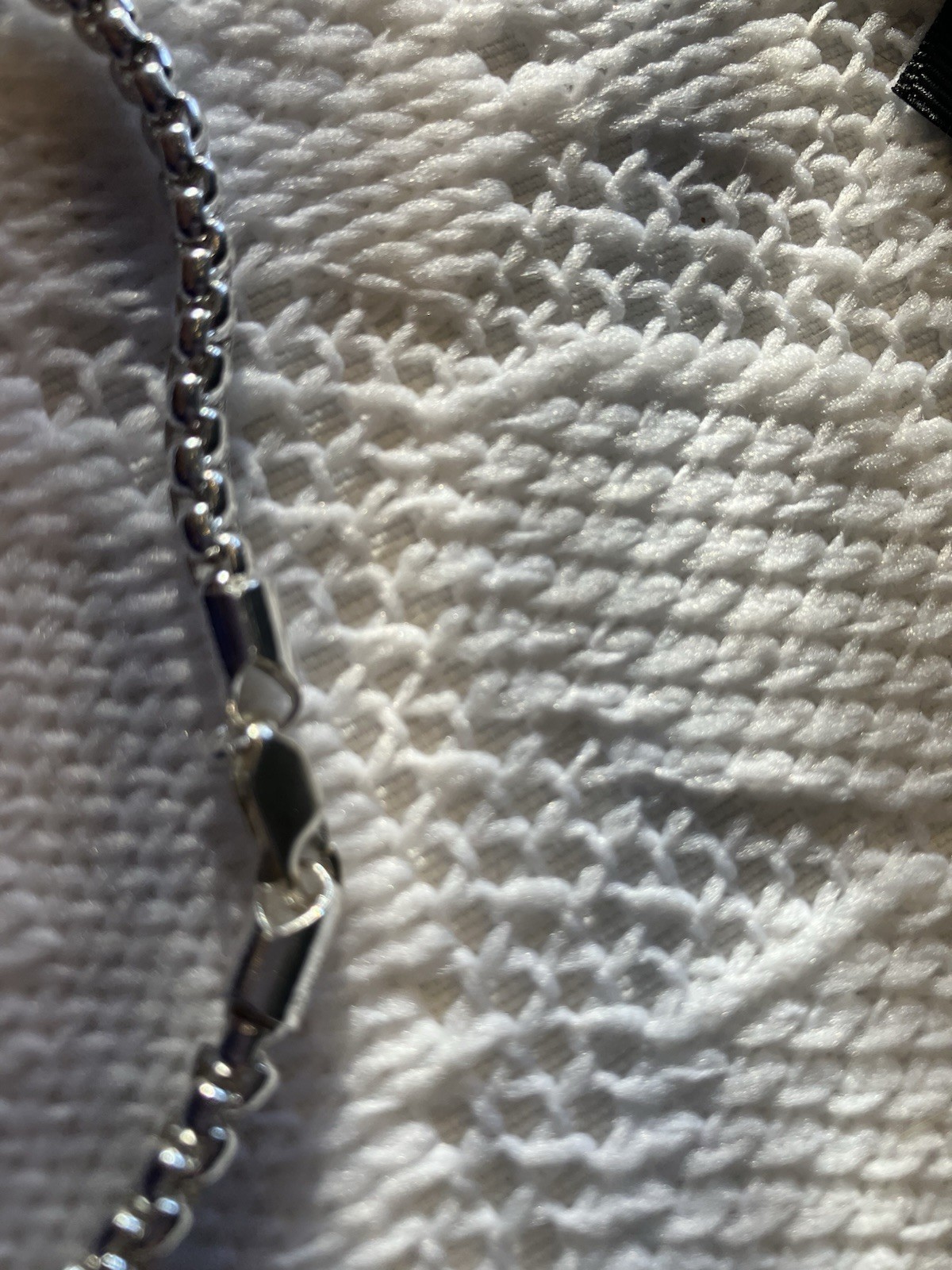 WYWH Italian Silver Rolo Chain Necklace Metal Jewelry