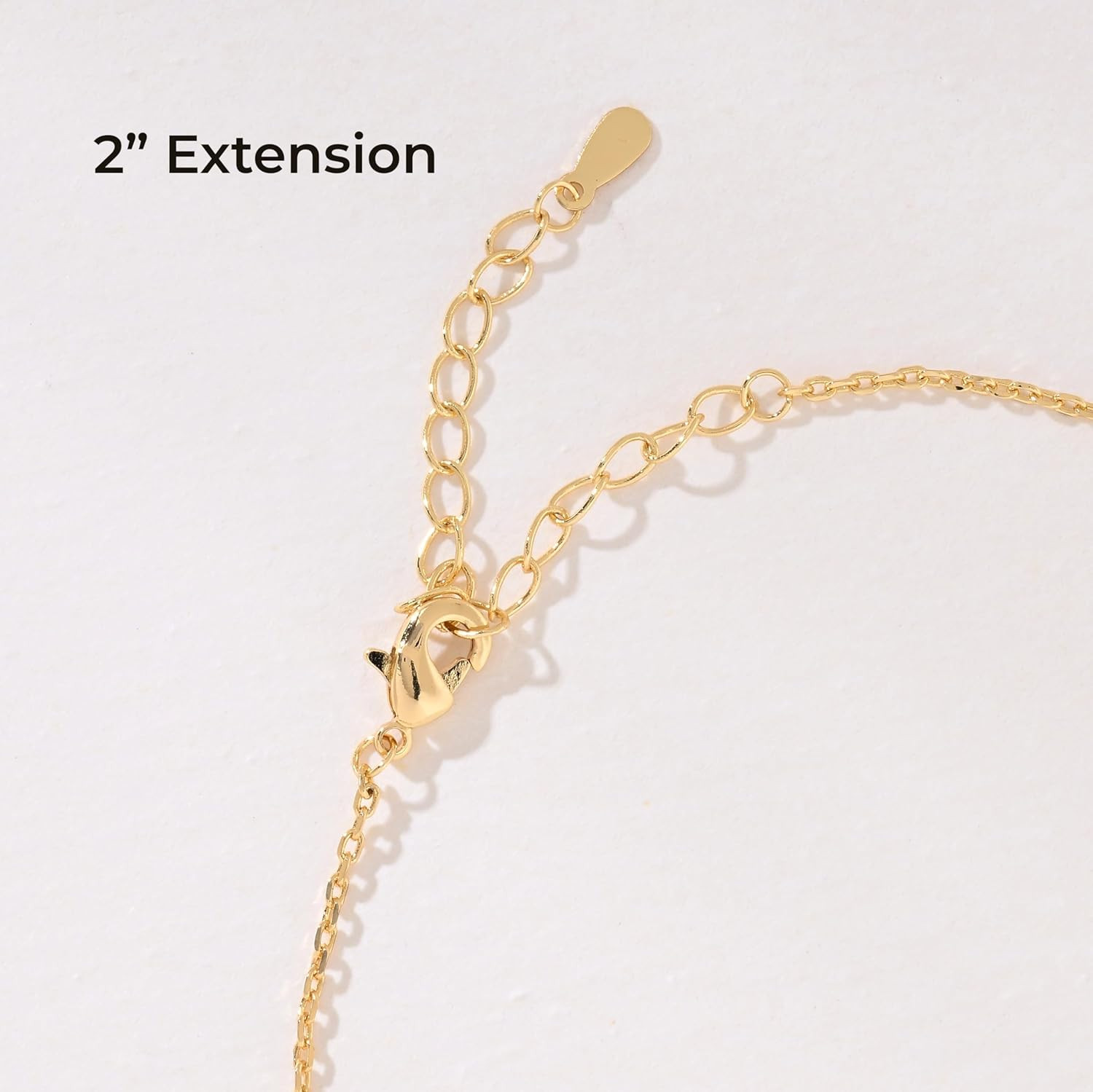 14K Gold Plated Tiny Clovers Necklace for Women, Very Small Dainty Gold Plated 4
