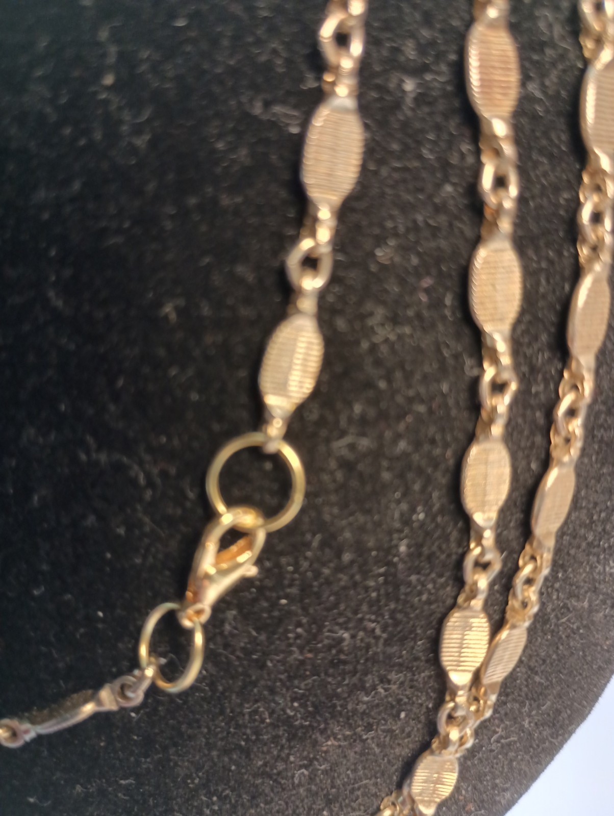 Vintage Necklace Gold Tone Chain 52 In Classic Long Jewelry or Belt