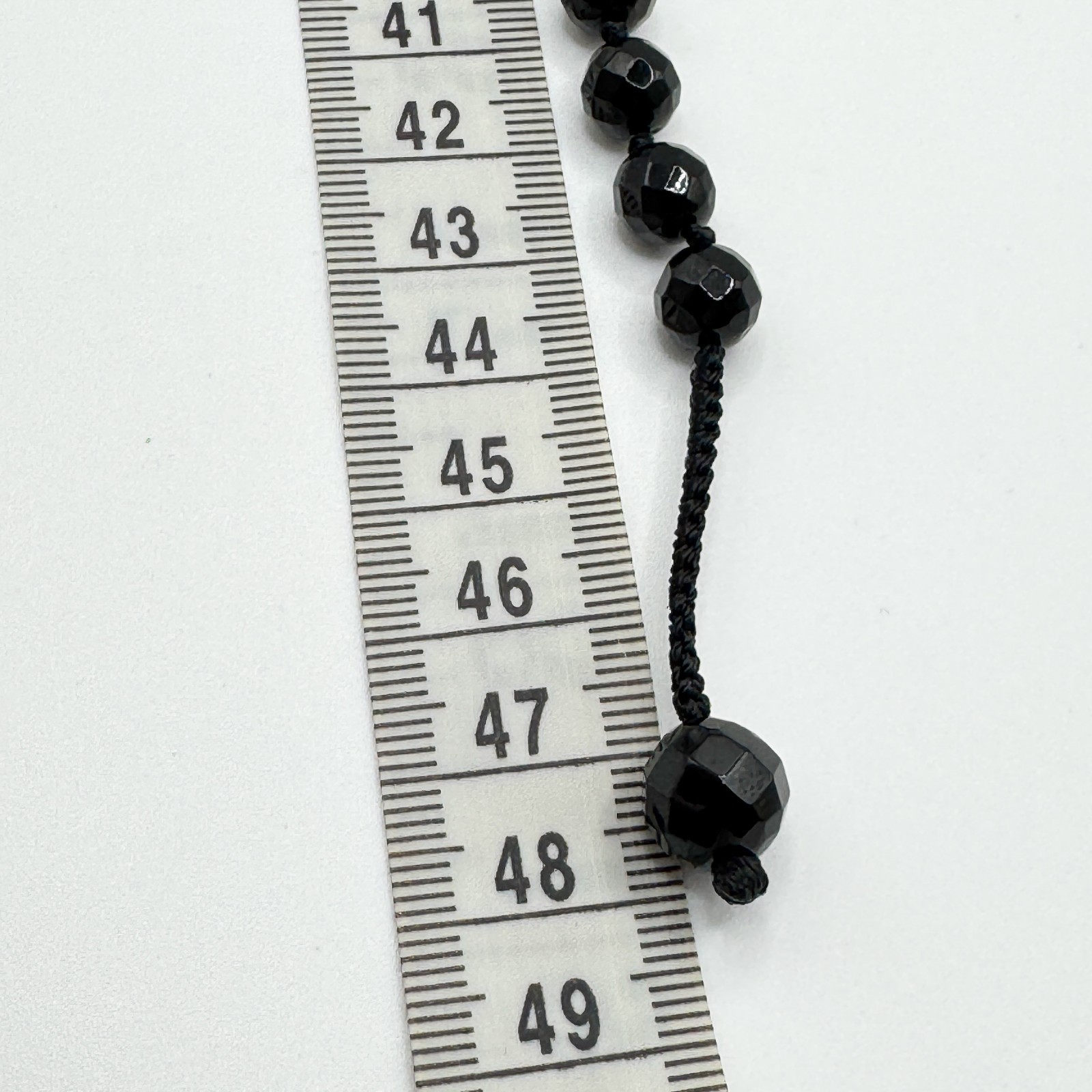 Chunky Black Faceted Glass Heart Pendant Beaded Necklace 46cm Bead Goth Gothic