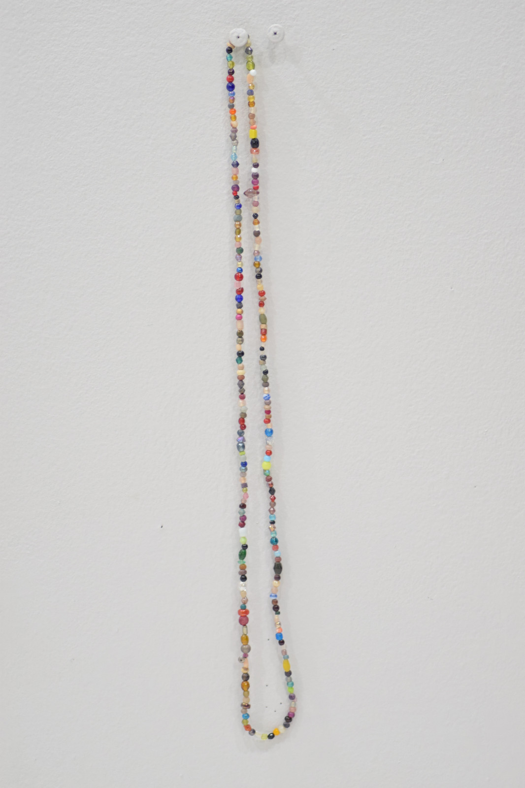 Necklace 2 Beaded Assorted Glass Strands Necklaces