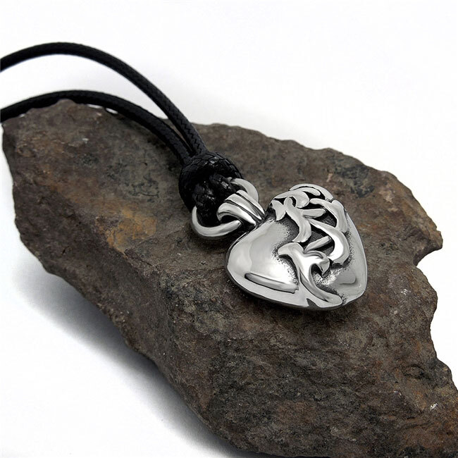 Chrome Heart Inspired 316L Stainless Steel Pendant Antique Finish Ship from US