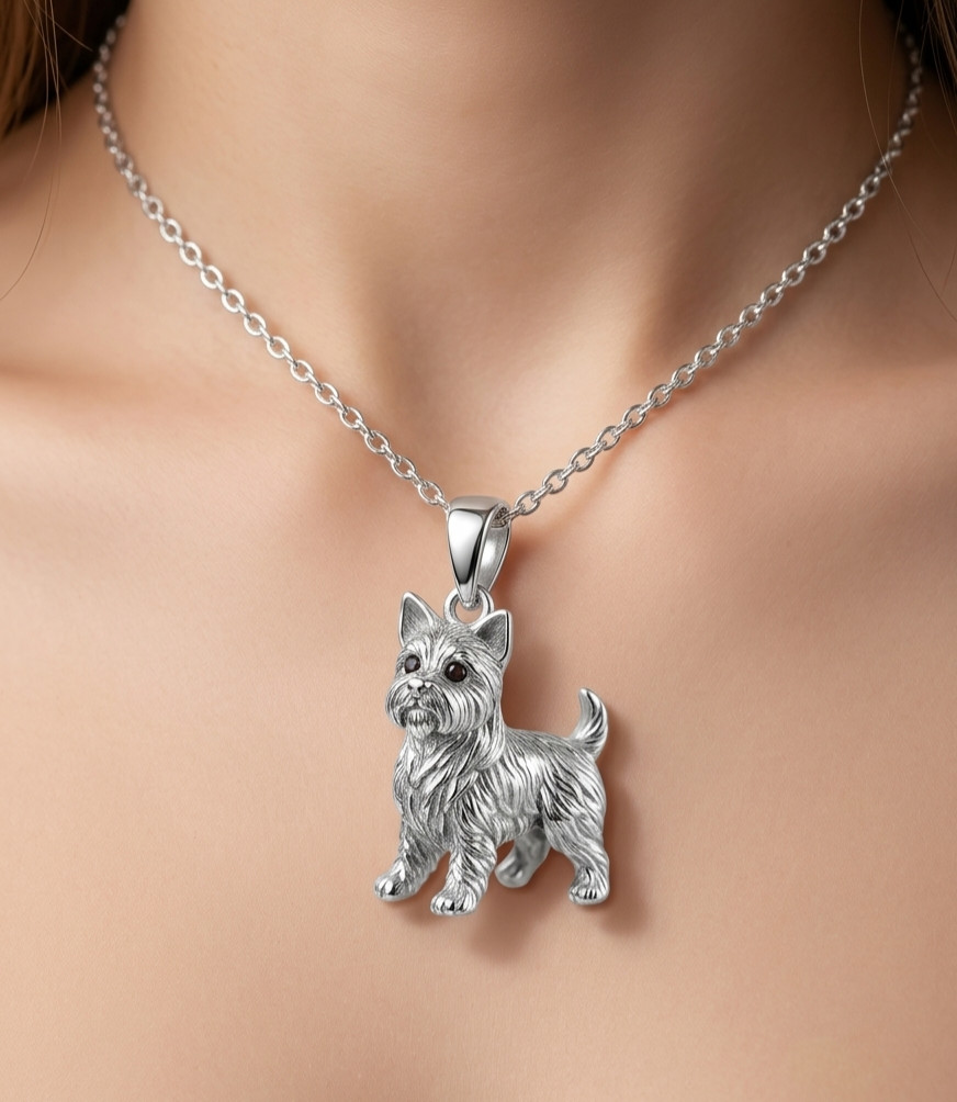 Elegant handmade Brass Unique Dog Design Pendent Gold Color Comes With Chain