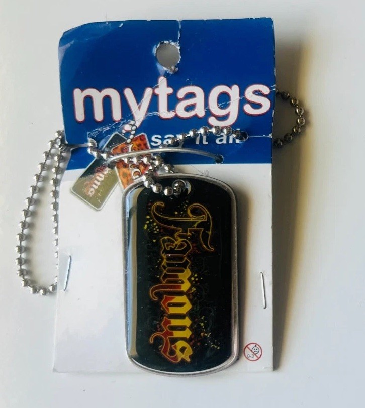 My-tags Say it All(Dog Tag Necklaces)Metal-Your Select(PRINCESS-FAMOUS-ROOK Star