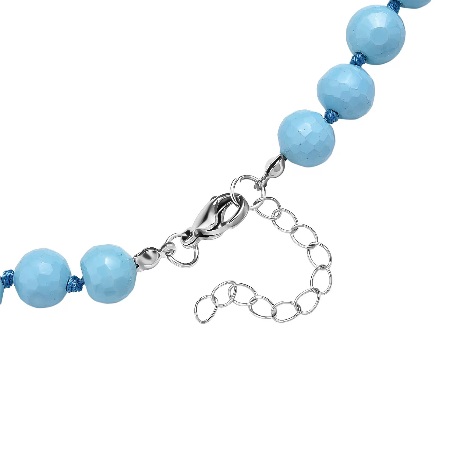 Doorbuster Faceted Sleeping Beauty Color Shell Pearl Necklace 18-20 Inches in