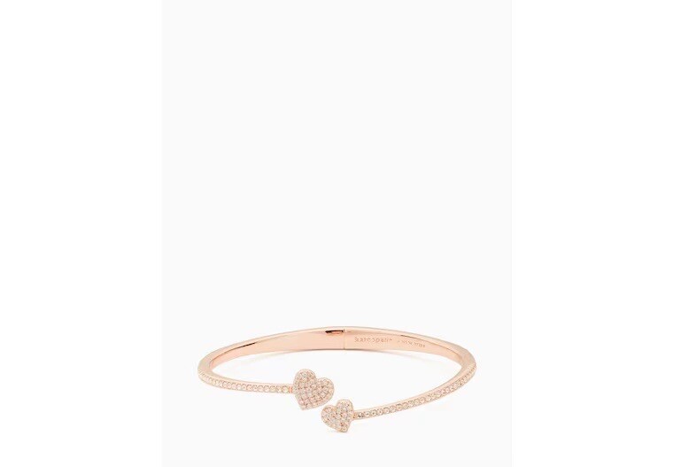 Kate Spade New York Rose Gold Pave Heart Mini Necklace or Earrings or Bracelet