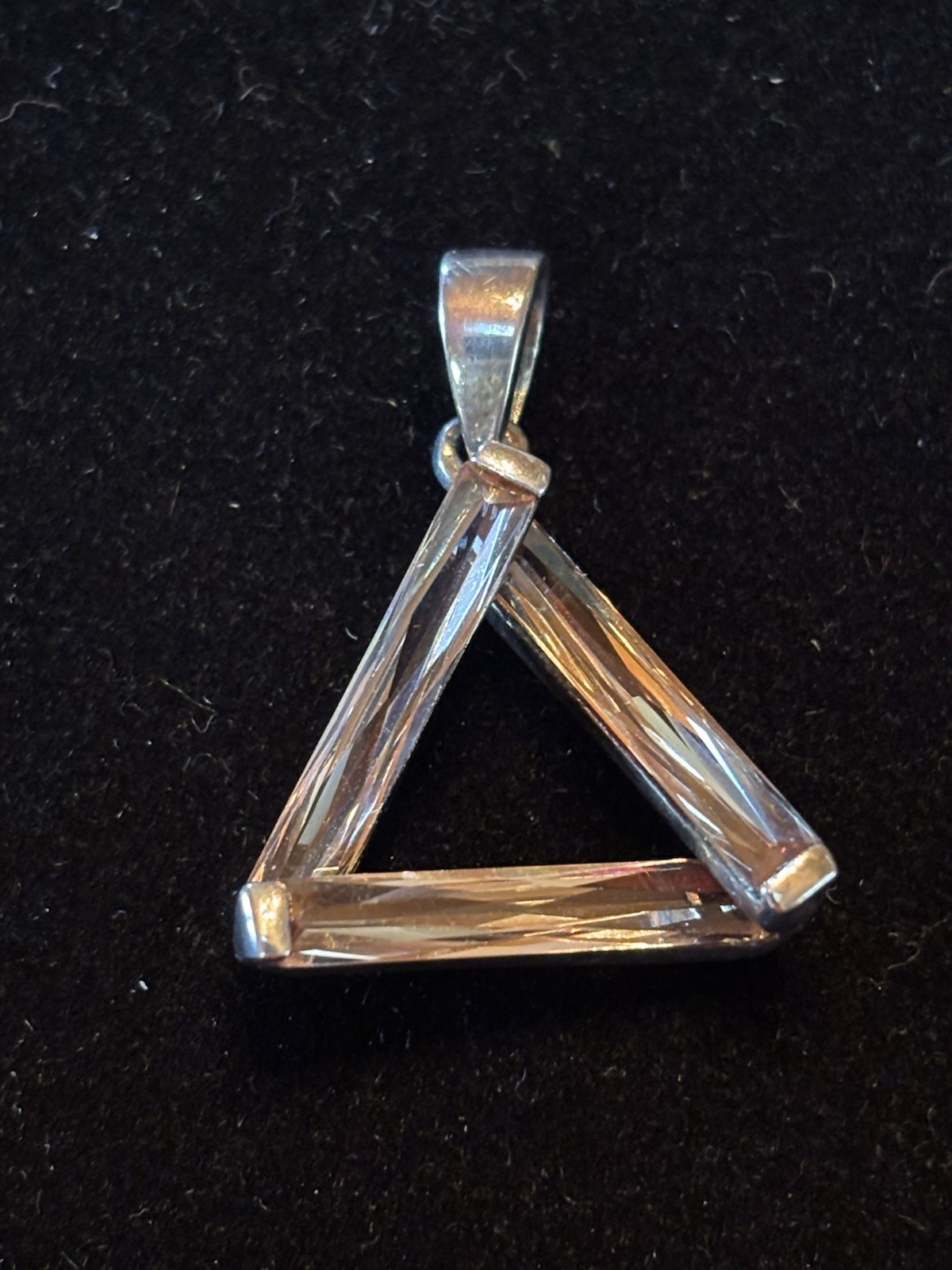 Sterling Silver 925 Trillion Pendant