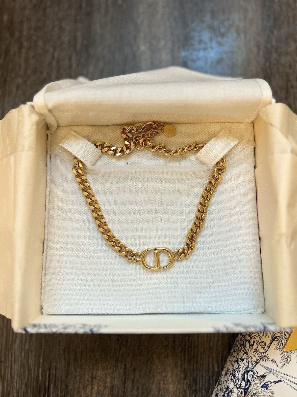 Christian Dior CD Chain Choker