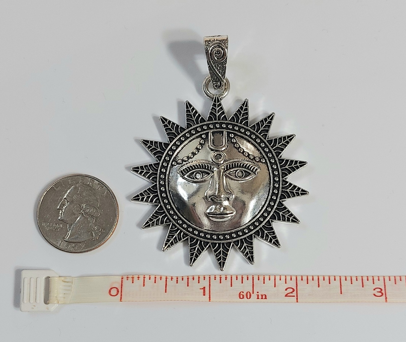 Sun Face Necklace Pendant – Womens Jewelry