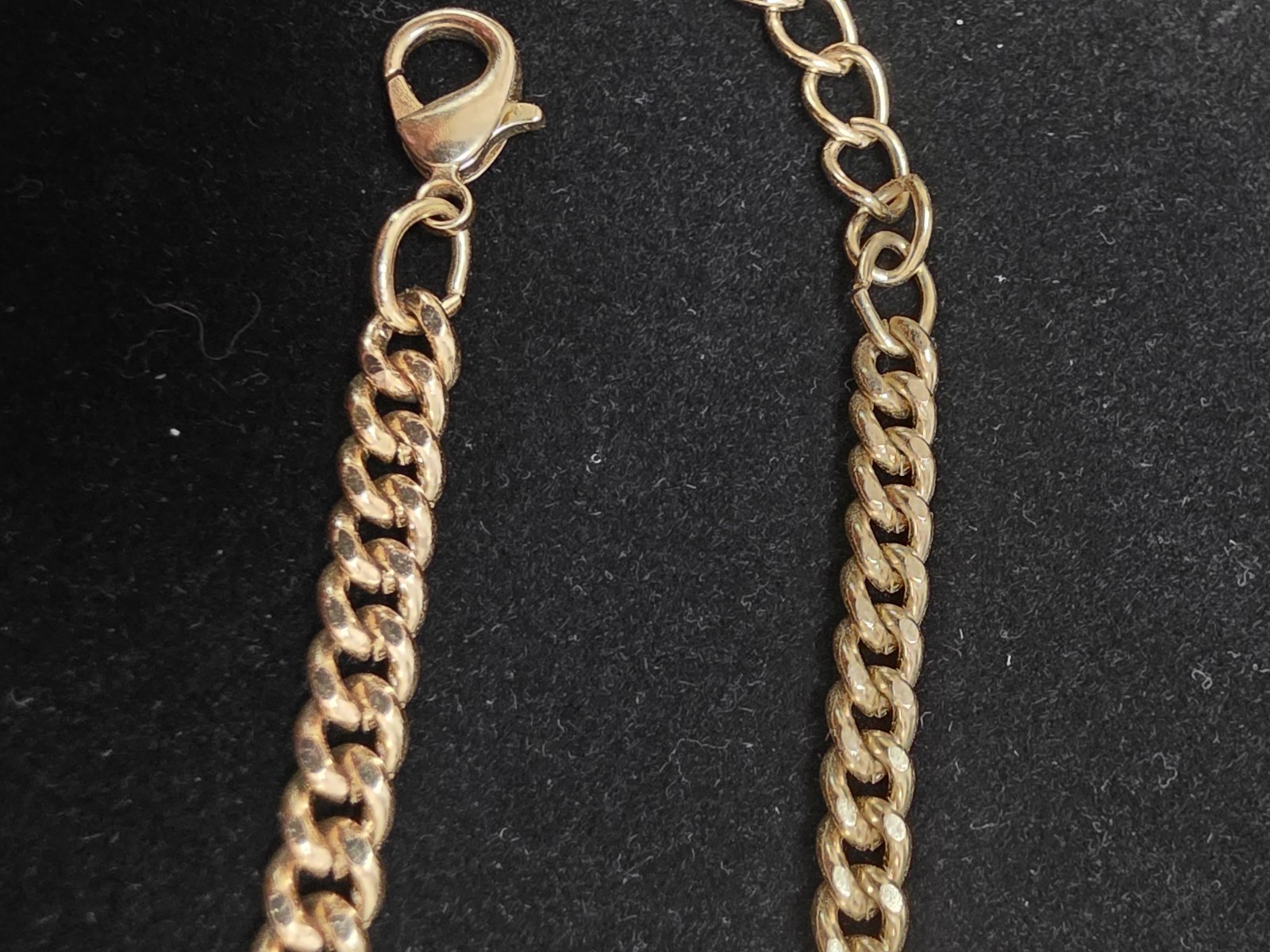 A New Day Crystal Trillion Stone Collar Chain Necklace Metallic Gold