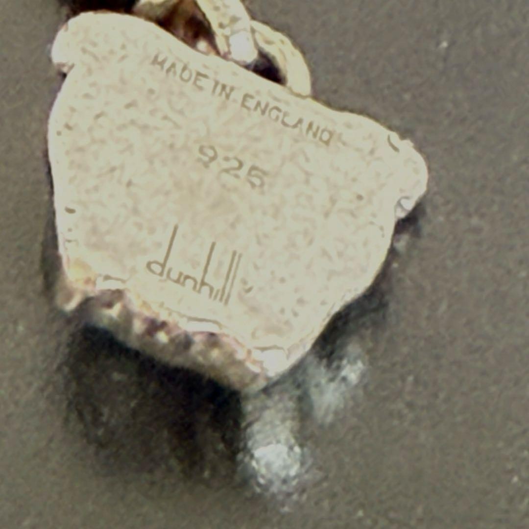 GUCCI Rare Bulldog Charm Necklace Silver Dog Excellent
