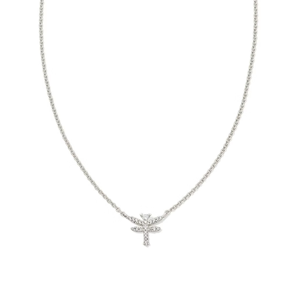 Kendra Scott Dragonfly Pendant Necklace – Rhodium/White