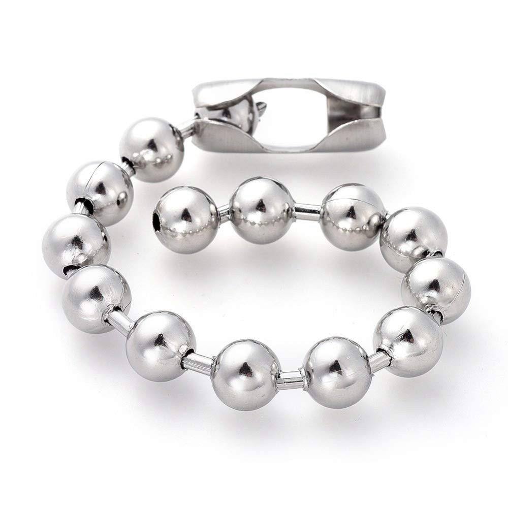 LZD 6-10 Stainless Steel Ball Chain Beads Bracelet Silver Gold Multicolor 2/4…