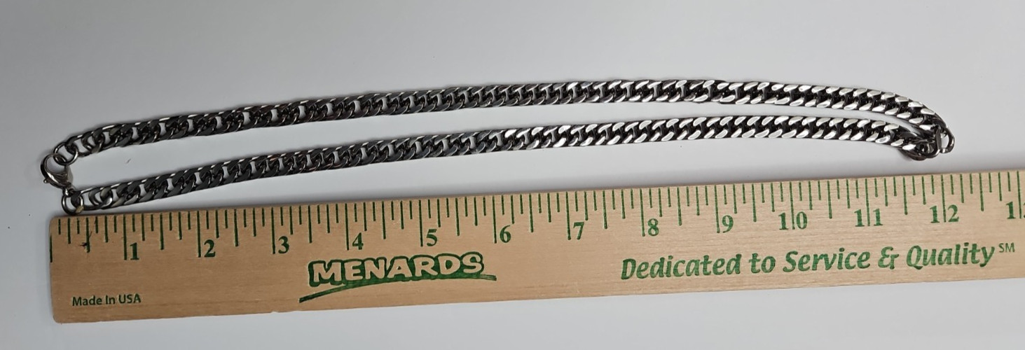 Stainless Steel Necklace Flat Cuban Curb Link Design