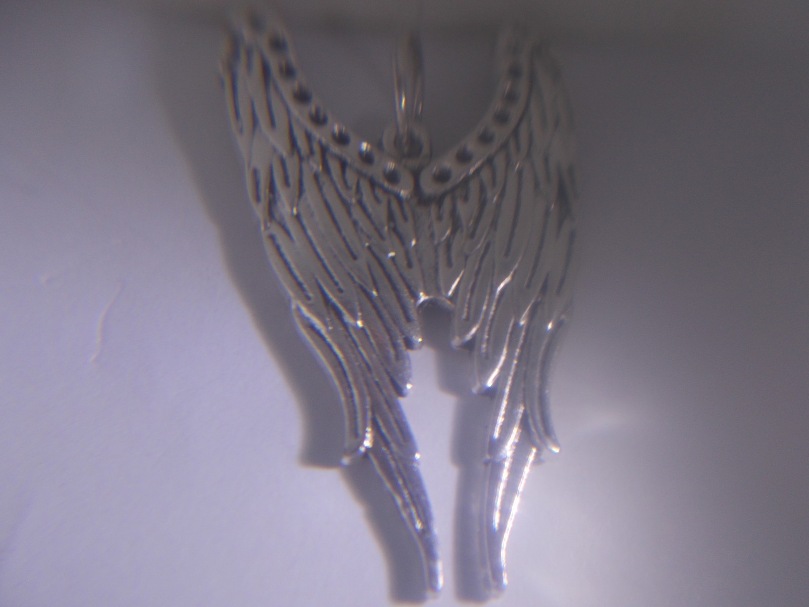 Silver Colored Angel Wings & 18″ Necklace FREE SHIPPING IN THE USA!