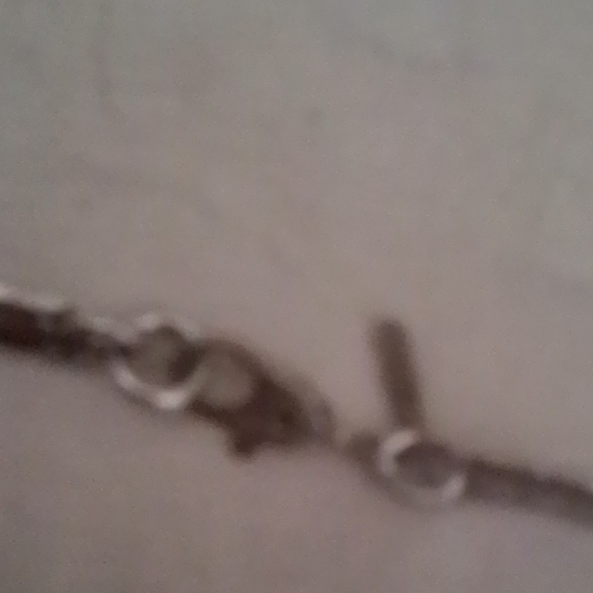Silver Tone Metal Chain Necklace with Lobster Clasp, No Stone