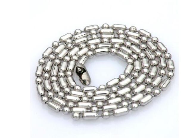 5pcs/lot 1.6/2/2.4/3mm Stainless Steel Bamboo Chain Necklace Jewelry Wholesale