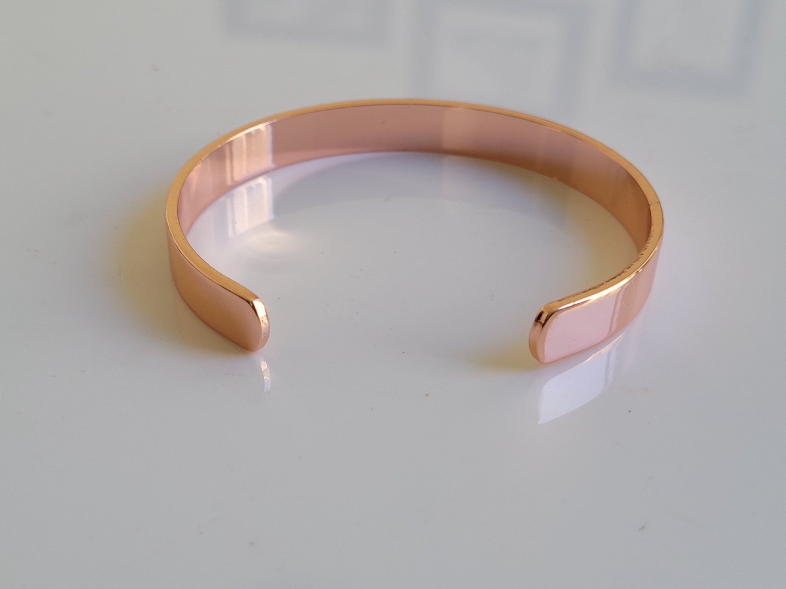 Pure Copper Magnetic Flat Bracelet Arthritis Pain Therapy Men Women Cuff