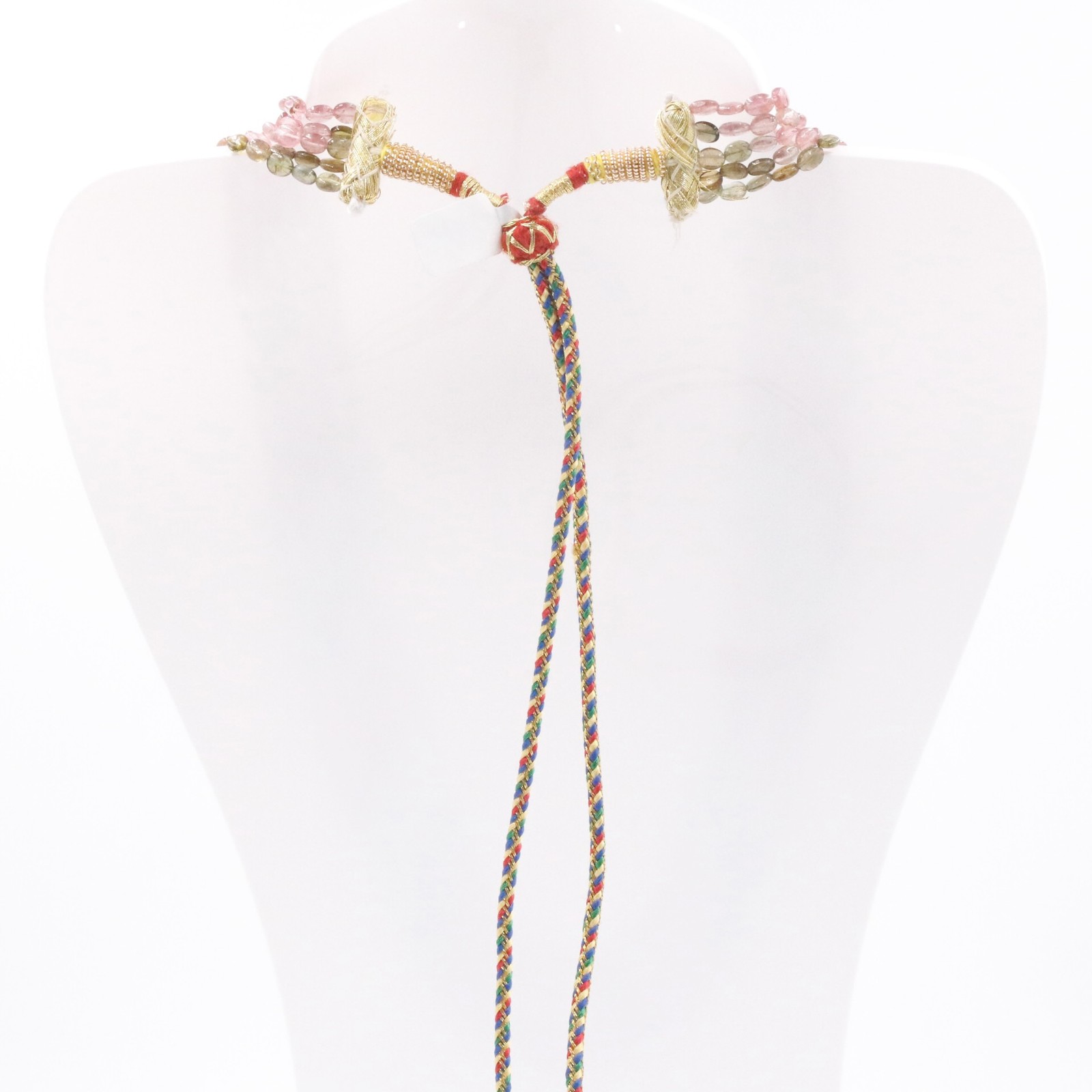 5 Strand Natural Tourmaline Necklace