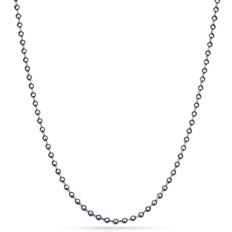 60cm Silver/Gold/Black Clavicle Stainless Steel Ball Chain Women’s Necklace Gift