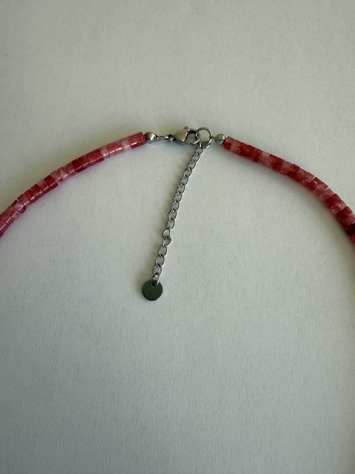 Women’s men’s natural stone stainless steel handmade fashion strong necklace her