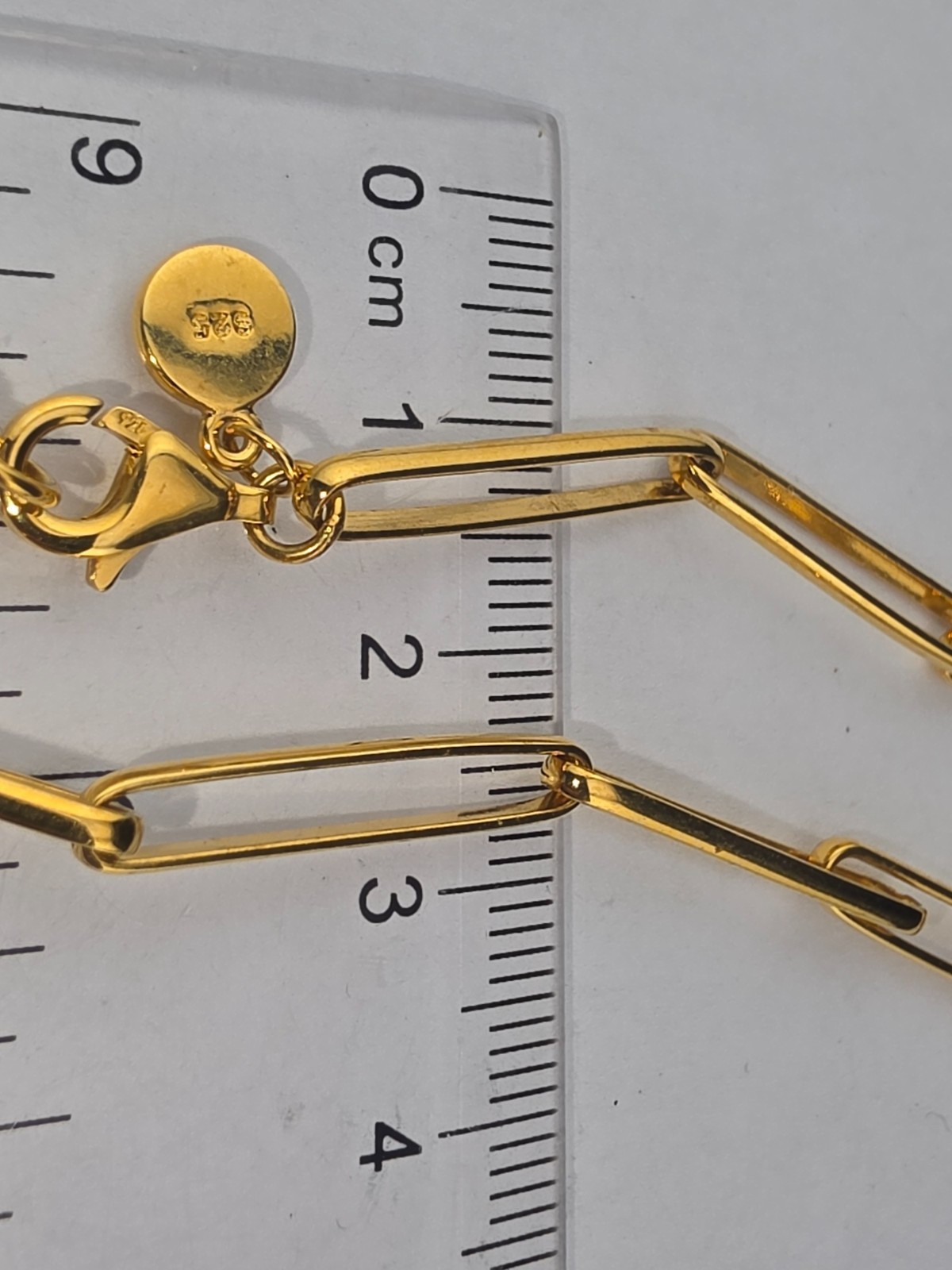 NWT J Crew Gold over Sterling Vermeil Paperclip Chain Necklace 16″