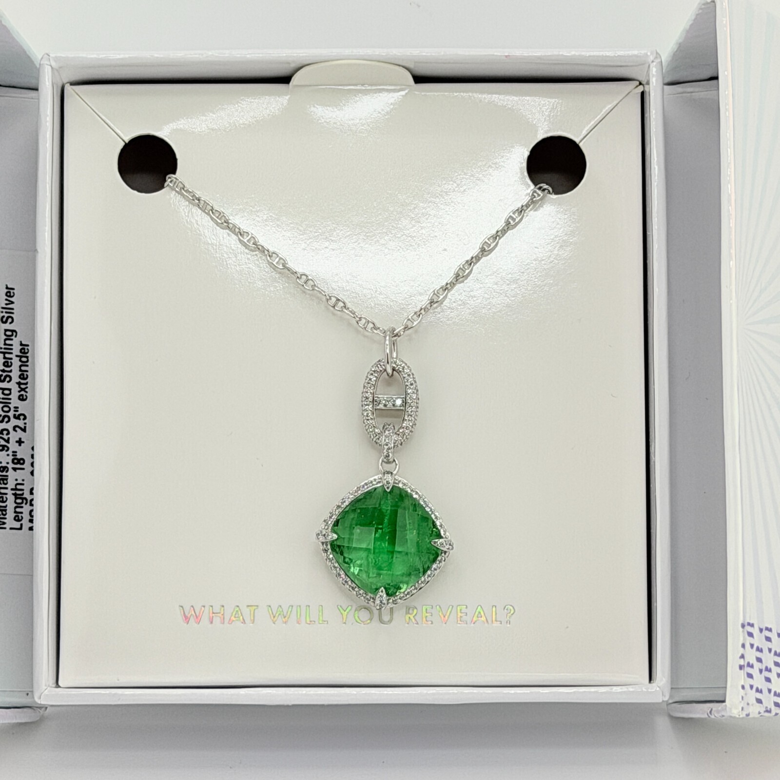 Bomb Party MHA Mental Health Lillian’s Luxe UNI Clear to Green on .925 Sterling