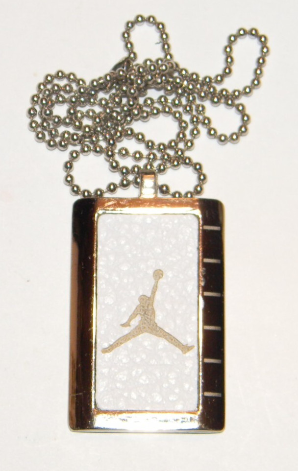 Nike AF-1 Air Jordan Authentic Hang Tag Pendant Necklace Michael Jumping