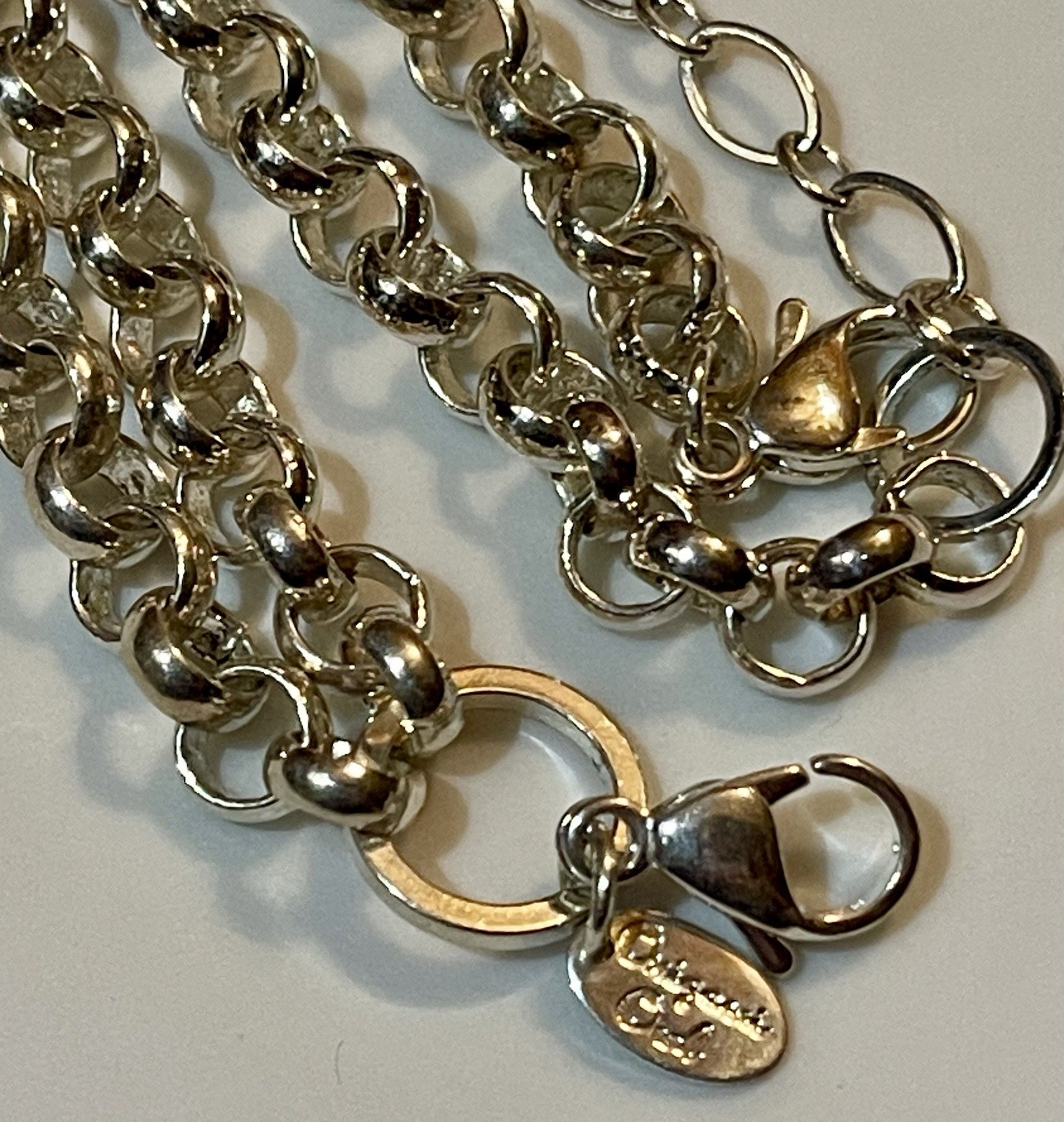 Authentic Origami Owl 18-20” Silver Tone Large Rolo Link Chain NWOT (Ref#141)