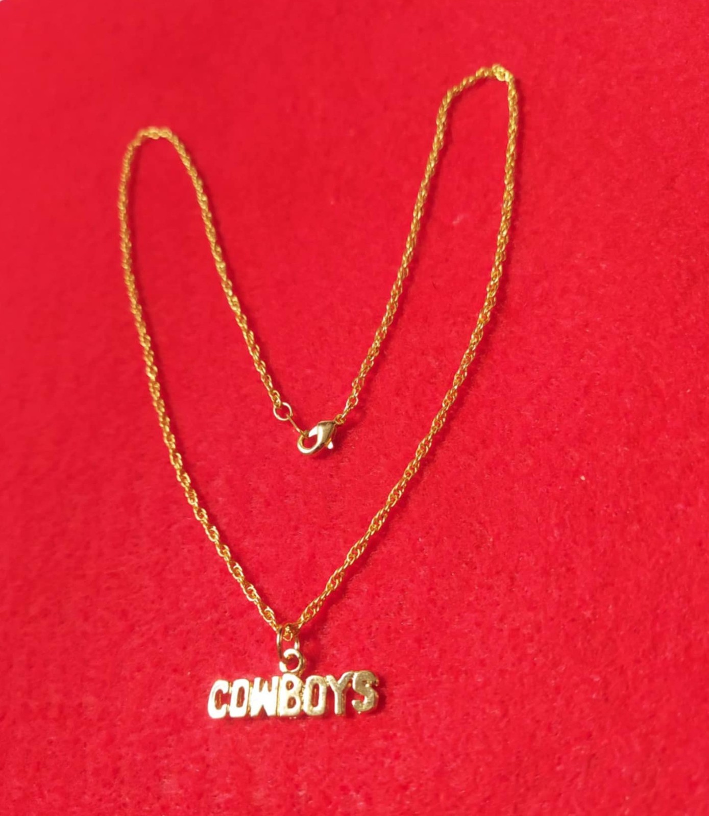 DALLAS COWBOYS SPORTS TEAM 14KT GOLD PLATED CHARM