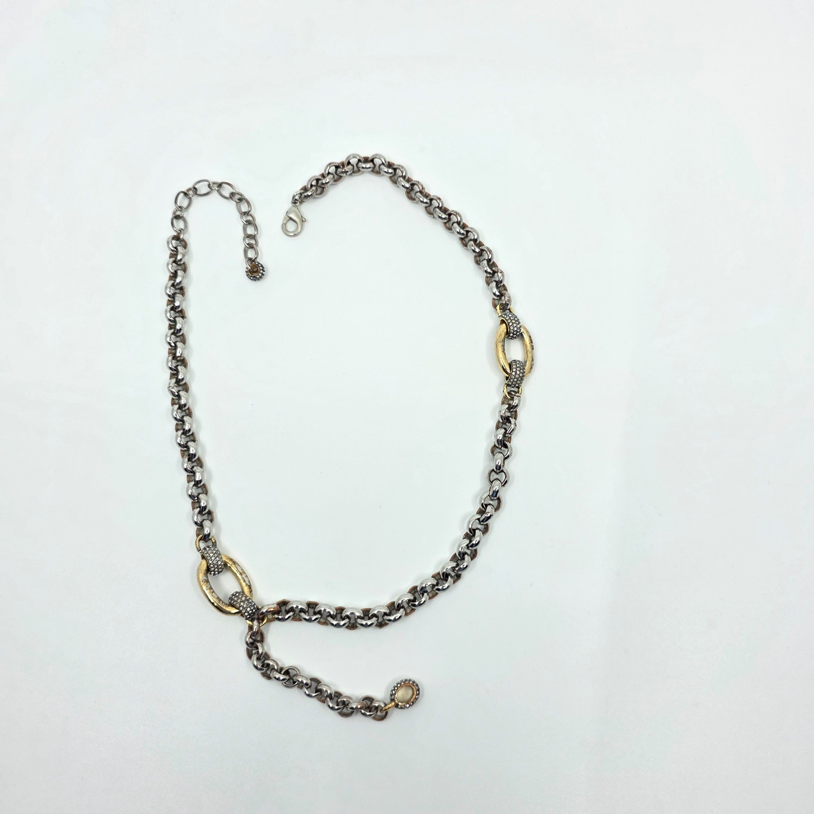 DEMARSON Liberty Necklace 12k Gold and IR Plating MSRP $350