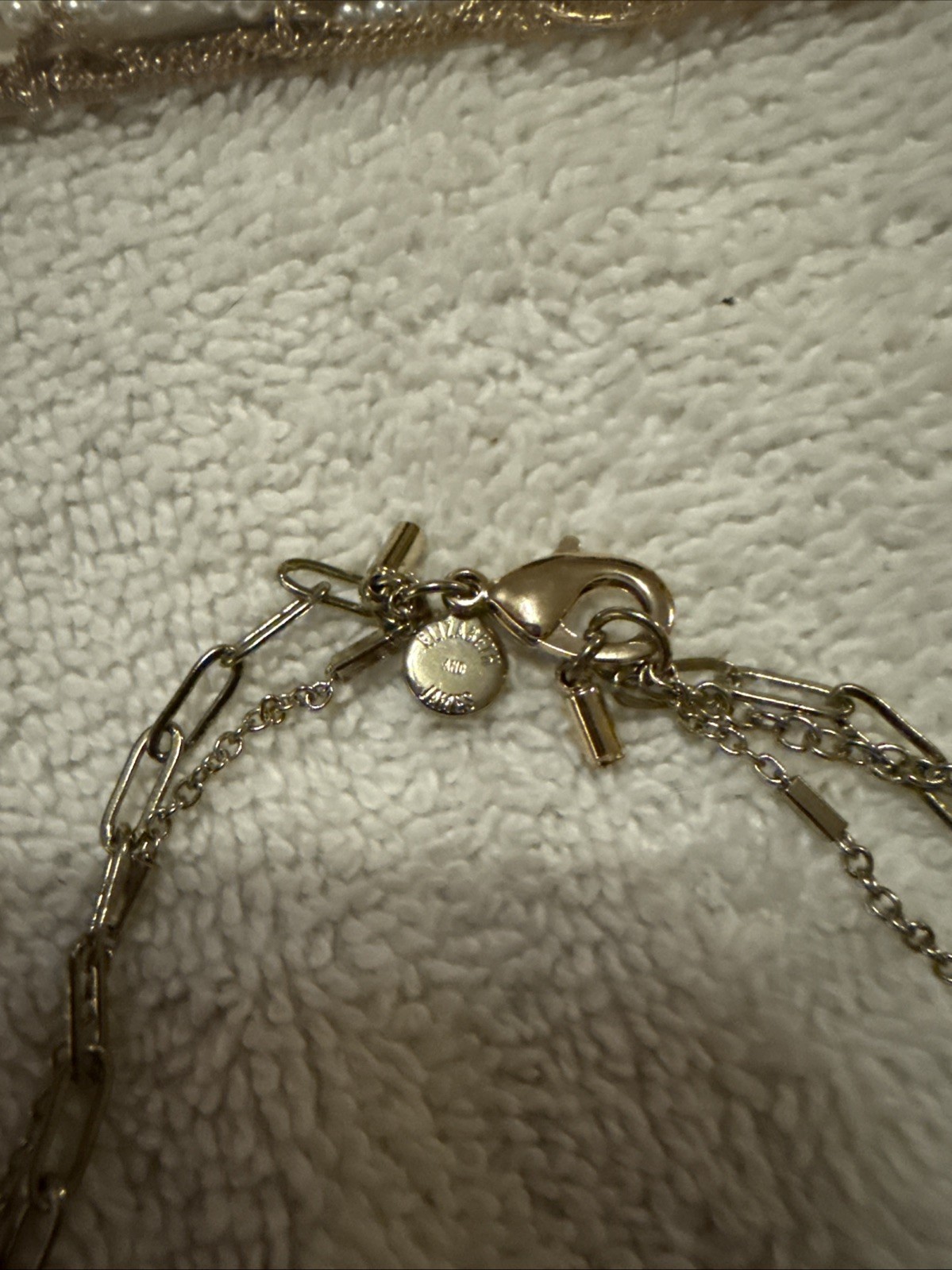Elizabeth James Gold Multi Strand Chocker