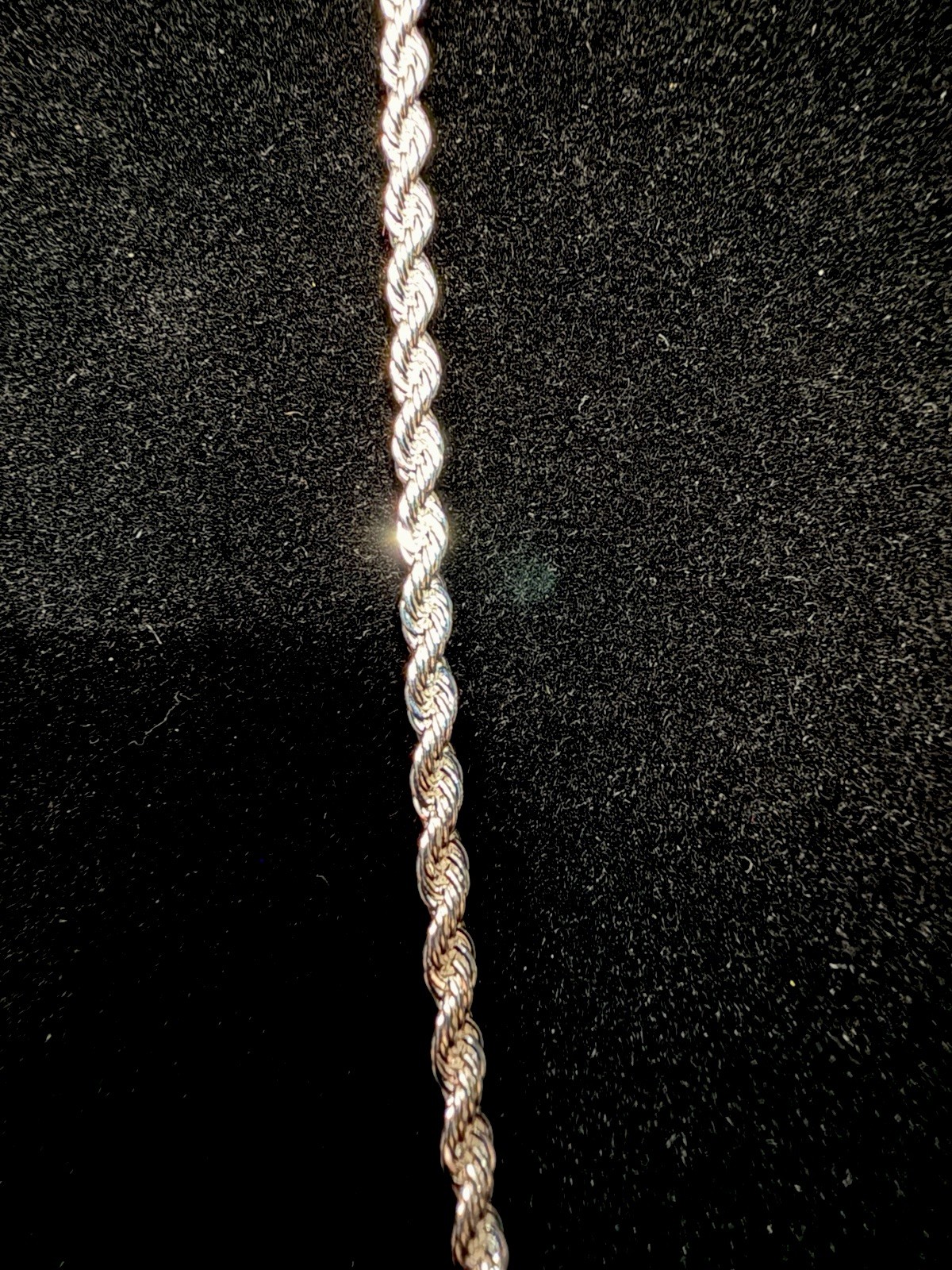 925 Stamped Silver Filled 22in 3MM Rope Chain. Dainty and Beautiful. Brand New