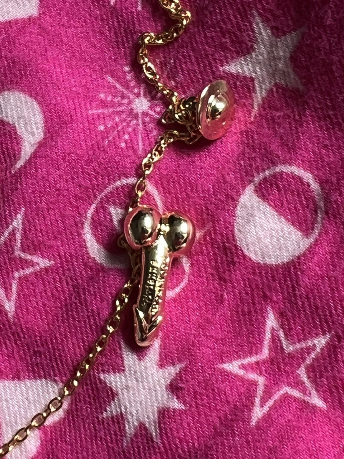 Vivienne Westwood tiny penis cock orb necklace 46 cm length