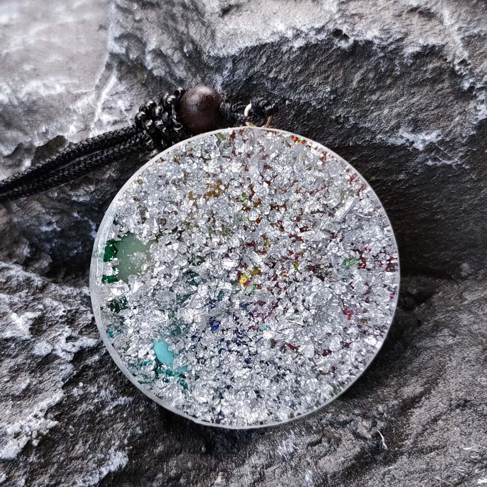 Natural Orgonite Stones Pendant Crystal Healing Chakra Energy Orgone Necklace