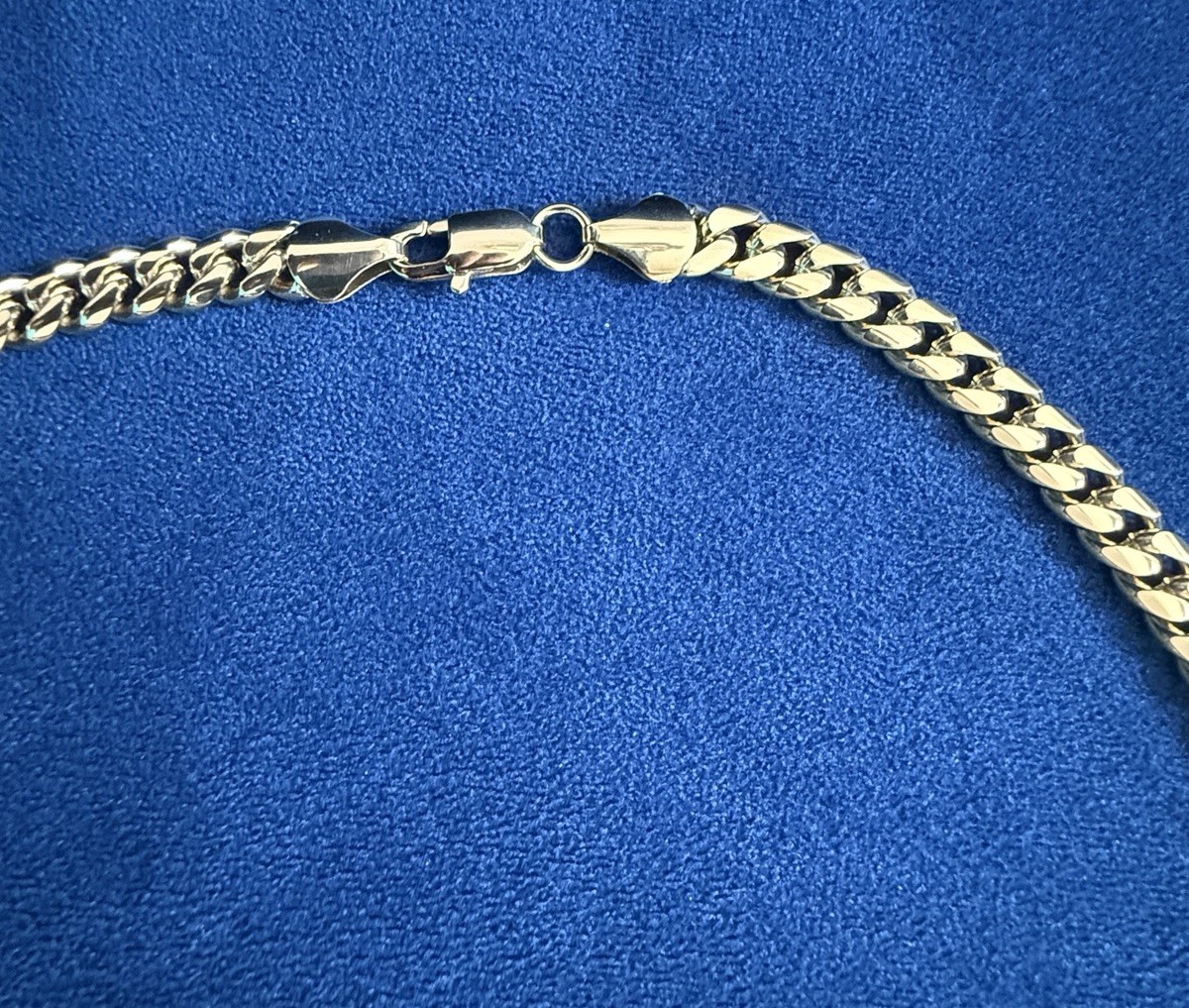 14k Gold Plated Stainless Steel Cuban Link Chain Necklace 8mm 24in