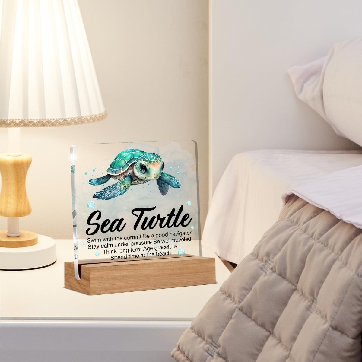Inspirational Motivational Gifts – Turtle Gifts for Women Men – Sea Turtle Clear